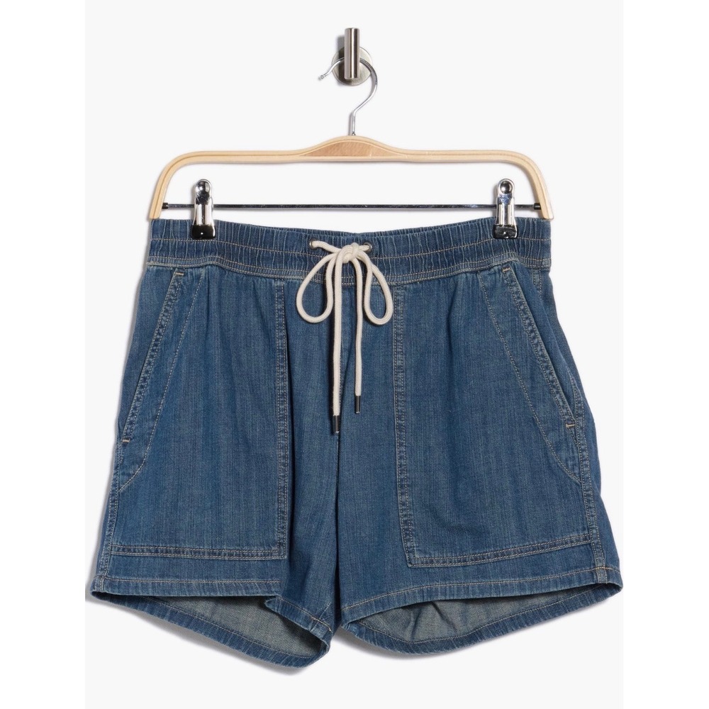 NEW James Perse | Drawstring Denim Shorts Med Wash Sz 3/L(8-10)
